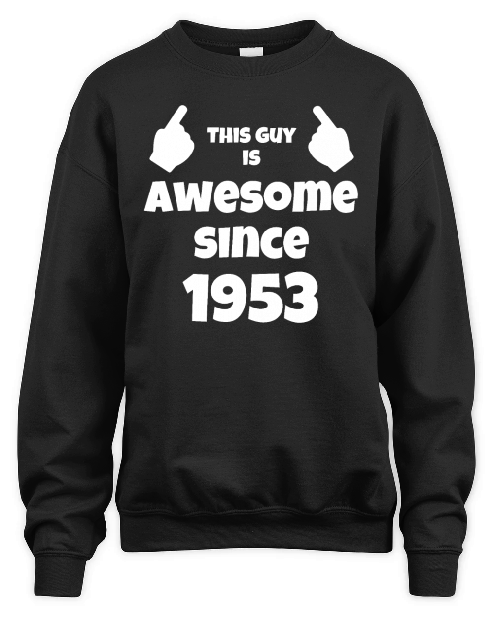 70th Birthday Vintage 1953 Unisex Premium Crewneck Sweatshirt