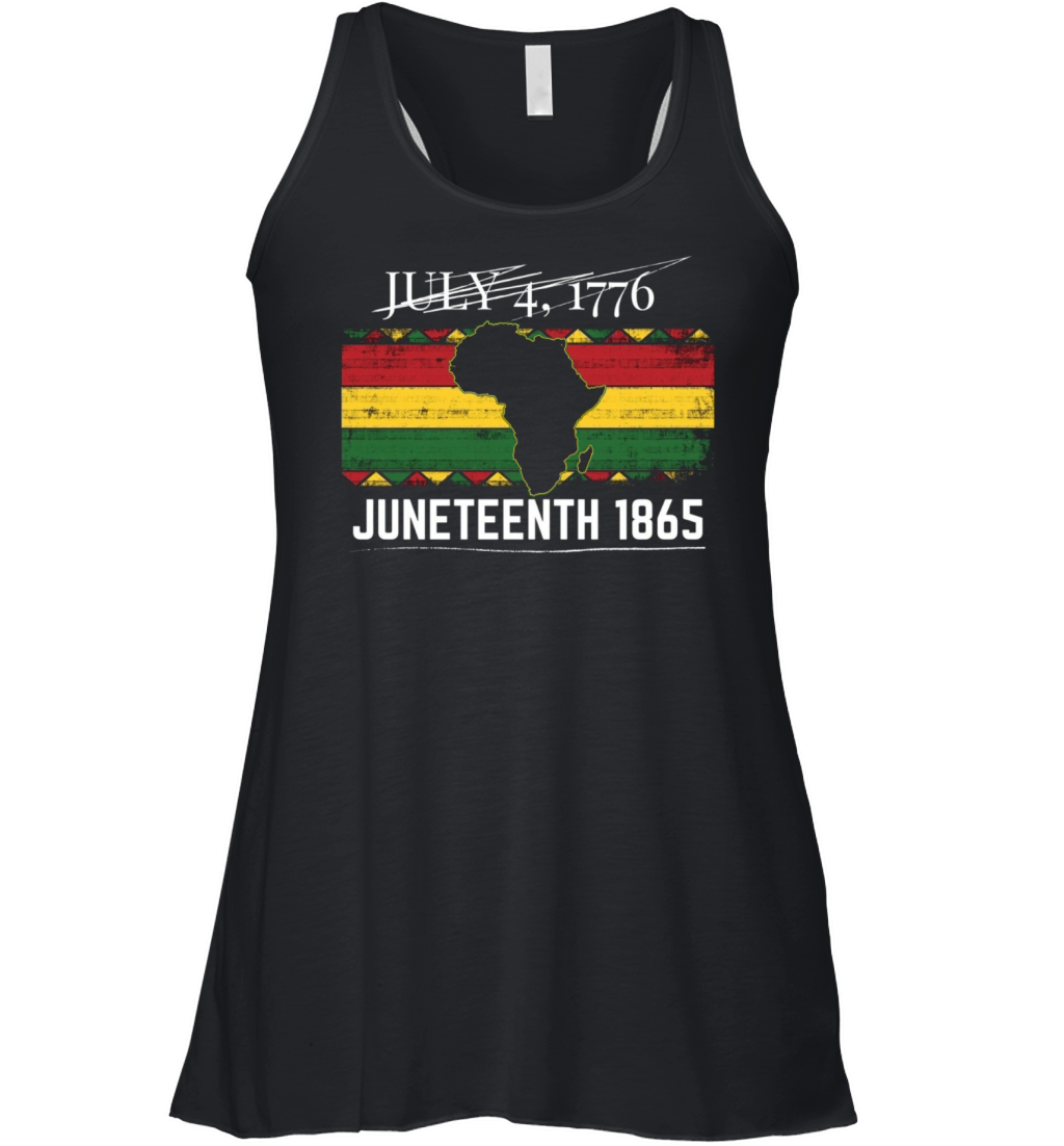 1865 Juneteenth Funny Proud African Black History Women's Flowy Tank Top