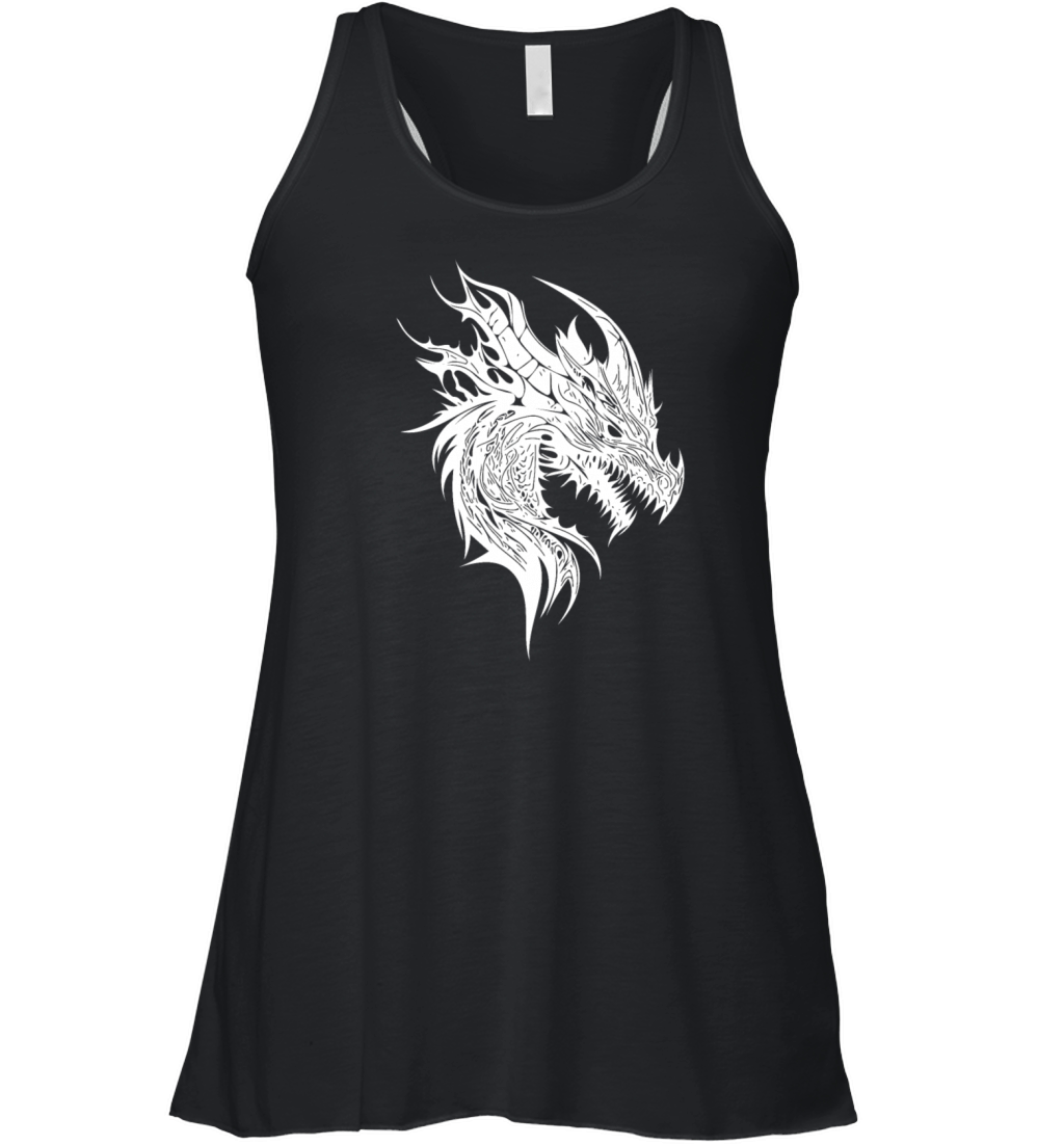 Grim Vintager Dragon In Nature Scale Dress Women's Flowy Tank Top