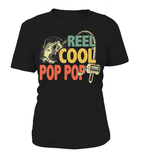 Fathers Day Vintage Reel Cool Pop Pop Women's T-Shirt
