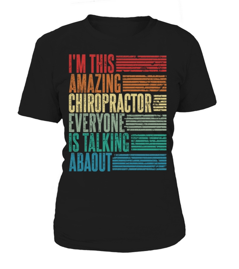 Vintage Chiropractor Profession Gift Retro Women's T-Shirt