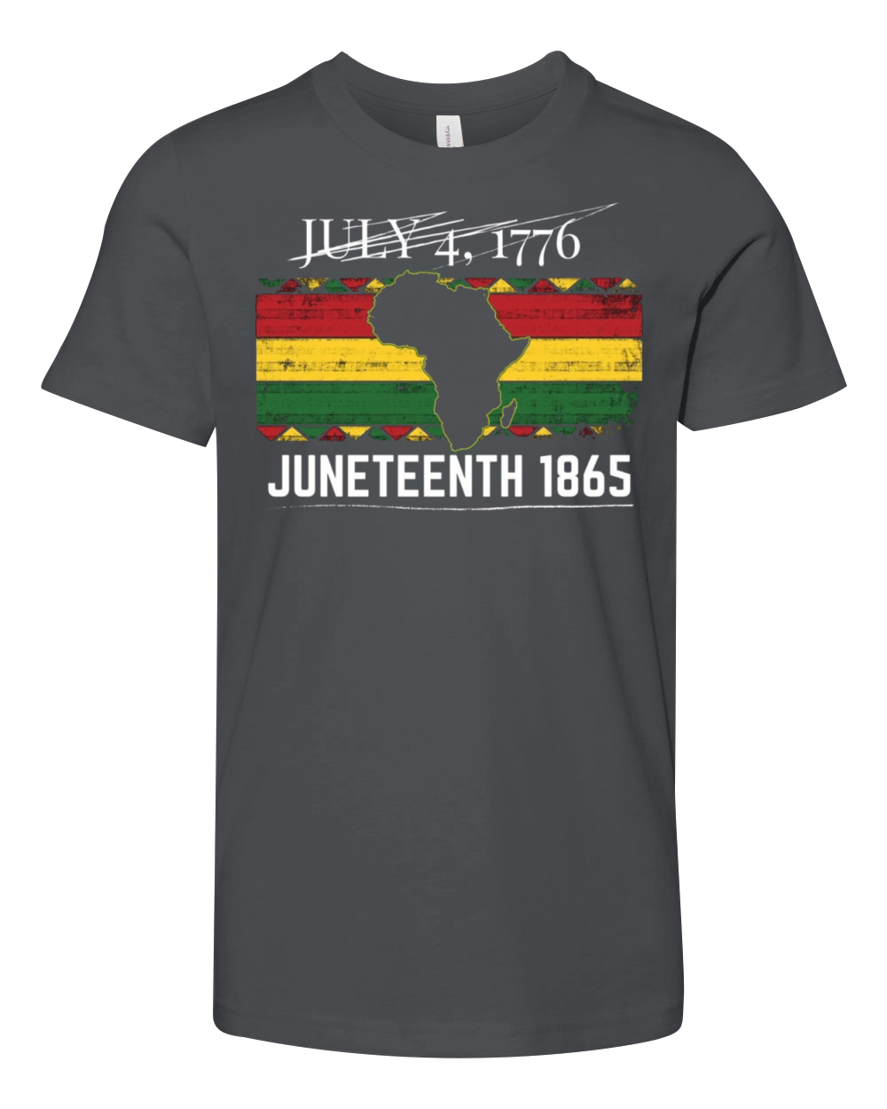 1865 Juneteenth Funny Proud African Black History Youth Unisex Jersey Tee