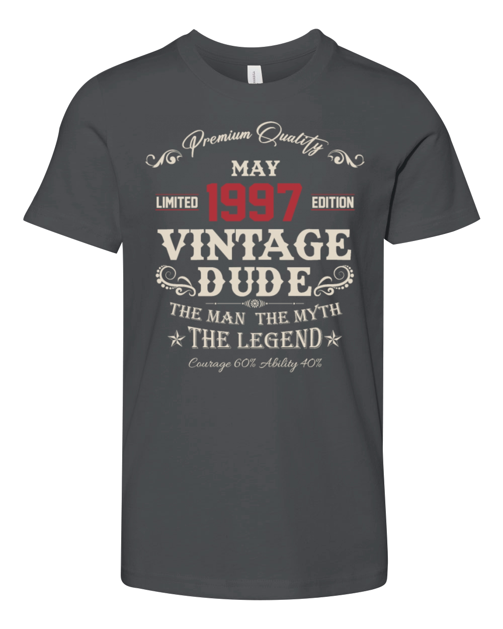 May 1997 Vintage Birthday Present Youth Unisex Jersey Tee