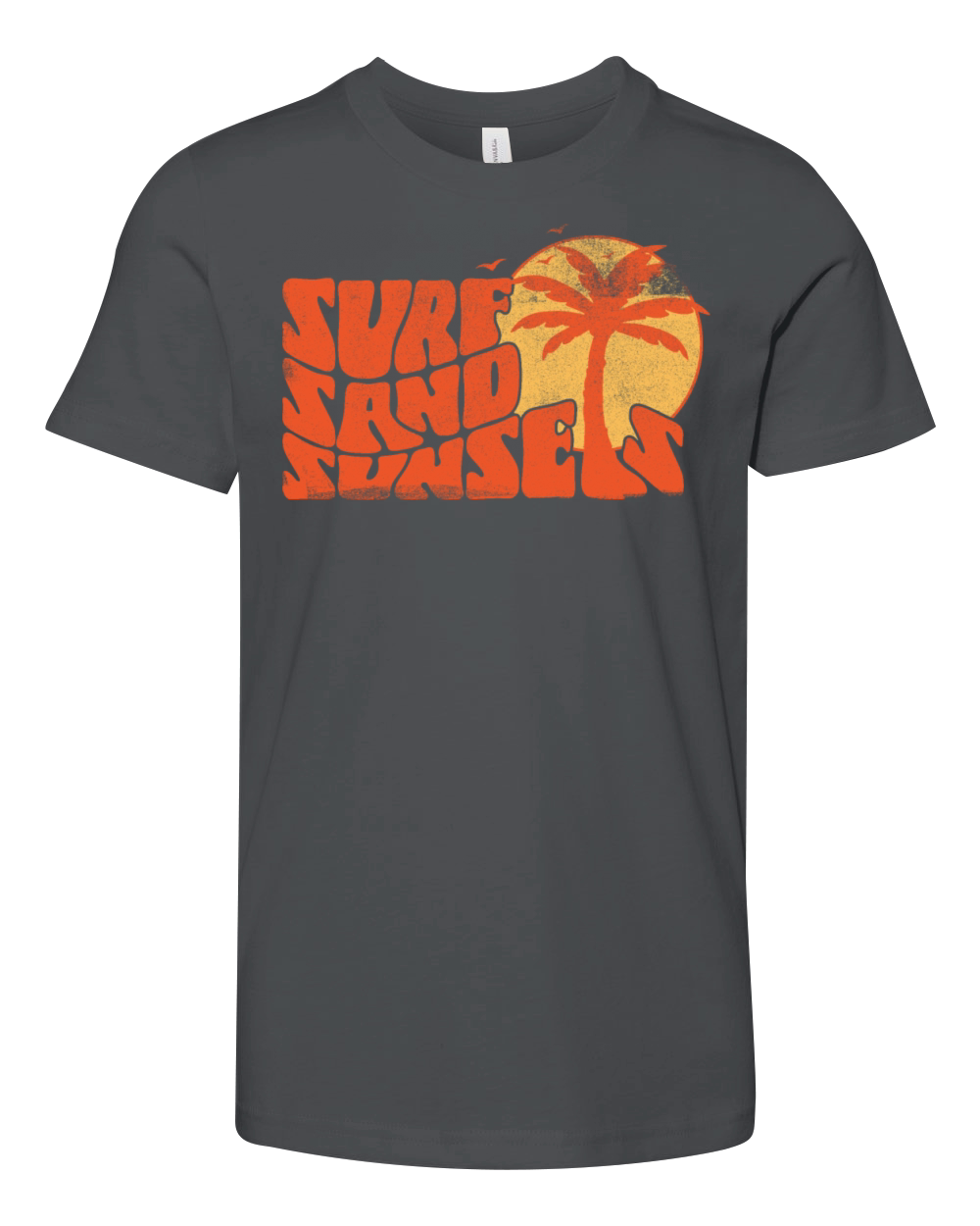 Retro Surf Sand Sunsets Youth Unisex Jersey Tee