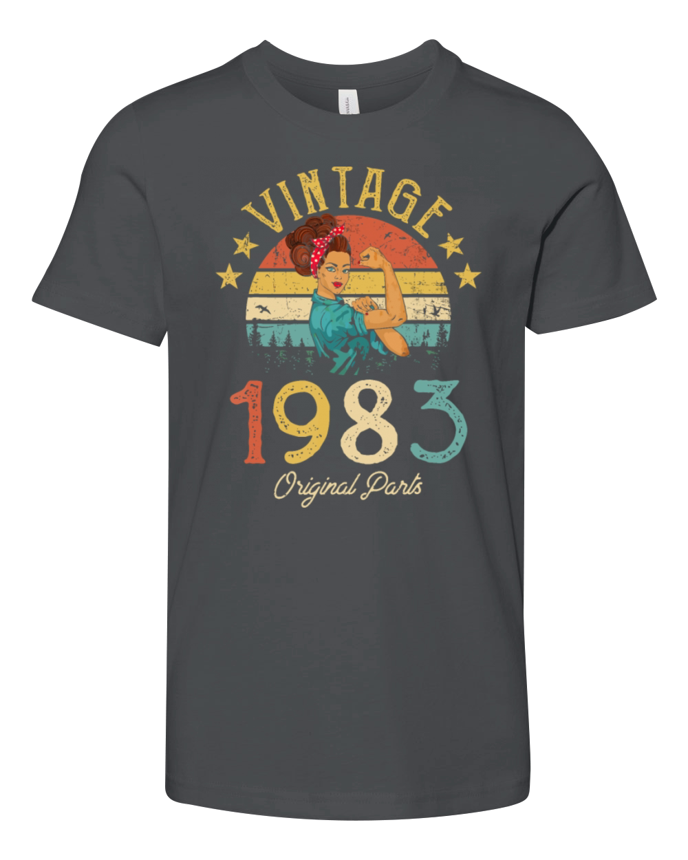 Vintage 1983 Made In 1983 39th Birthday Women 39 Y Youth Unisex Jersey Tee