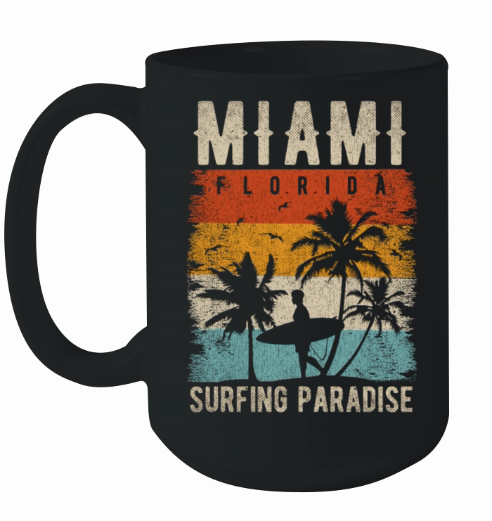 80s Miami Vintage Shirt Retro Miami Beach Ceramic Mug