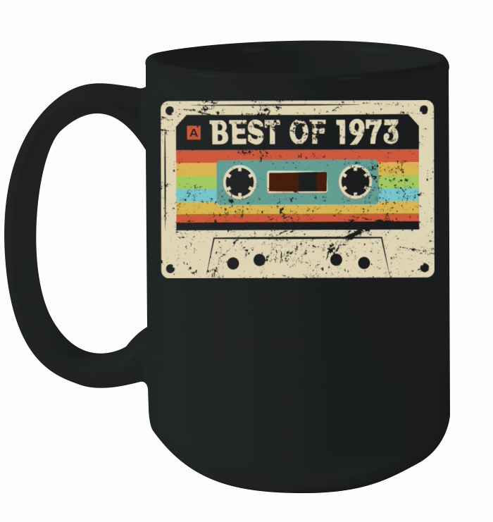 Best of 1973 Vintage Cassette 50th Birthday Gift Ceramic Mug