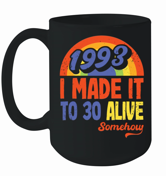 Funny Vintage Retro 1993 30th Birthday Gift Idea Ceramic Mug