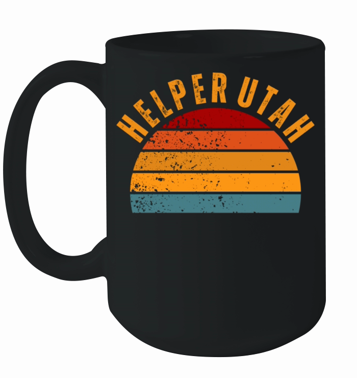 Helper Utah Vintage Retro Ceramic Mug