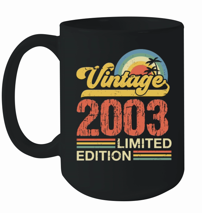 Retro Vintage 2003 Limited Edition Ceramic Mug