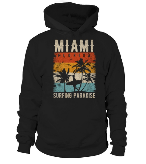 80s Miami Vintage Shirt Retro Miami Beach Hoodie Unisex