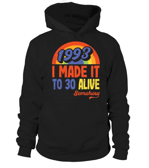 Funny Vintage Retro 1993 30th Birthday Gift Idea Hoodie Unisex