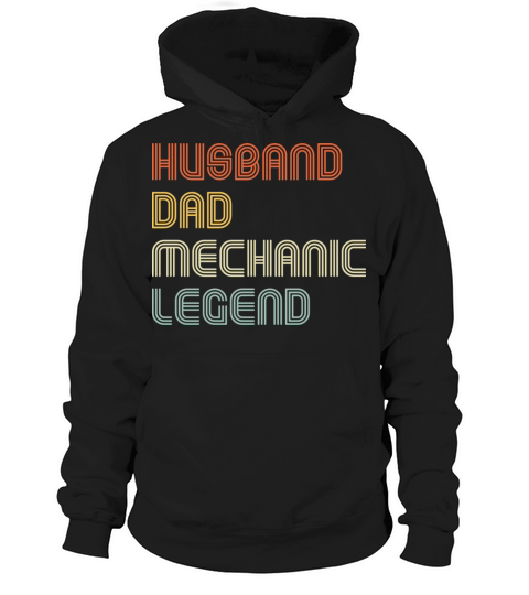 Vintage Husband Dad Mechanic Legend Funny Handyman Hoodie Unisex