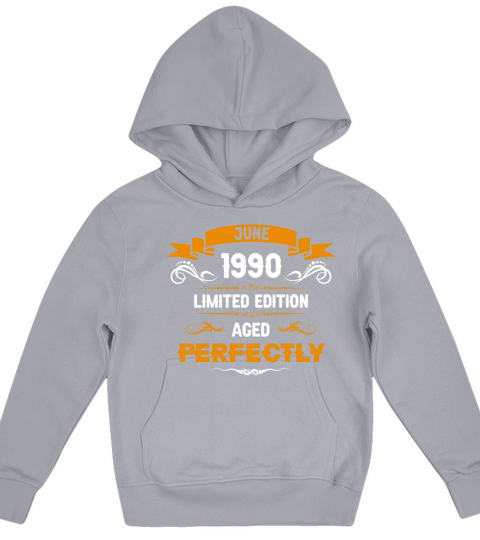 June 1990 Vintage Birthday Present Kids Hoodie