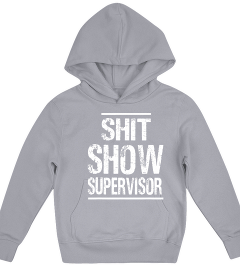 Shit Show Supervisor Hilarious Vintage Mom Boss Kids Hoodie
