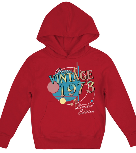 Vintage 1973 vintage birthday retro gift Kids Hoodie