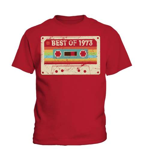 Best of 1973 Vintage Cassette 50th Birthday Gift Kids T-Shirt