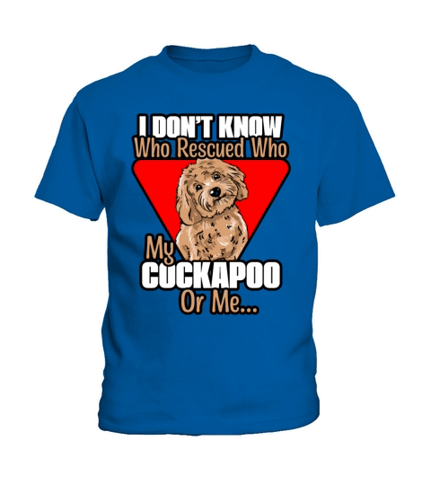 Cockapoo - Im Not Sure Who Rescued Who 2 Kids T-Shirt