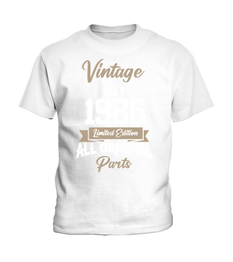 May 1986 Vintage Birthday Present Kids T-Shirt
