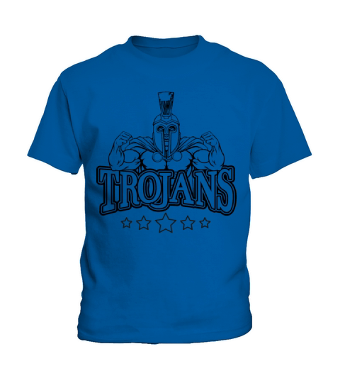 Trojans Vintage gray Kids T-Shirt