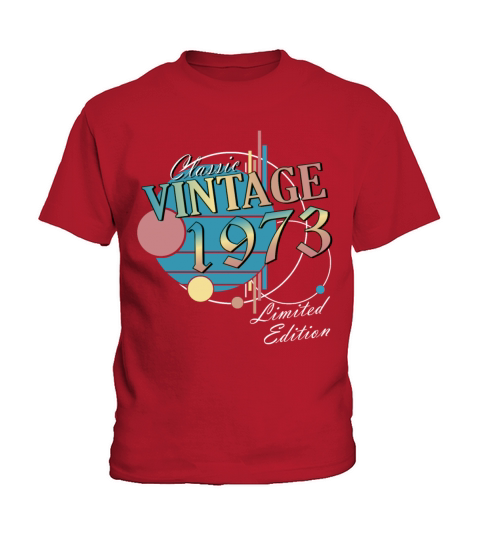 Vintage 1973 vintage birthday retro gift Kids T-Shirt
