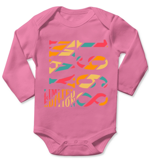 Vintage born in May 1968 Birthday present Long Sleeve Baby One-Piece