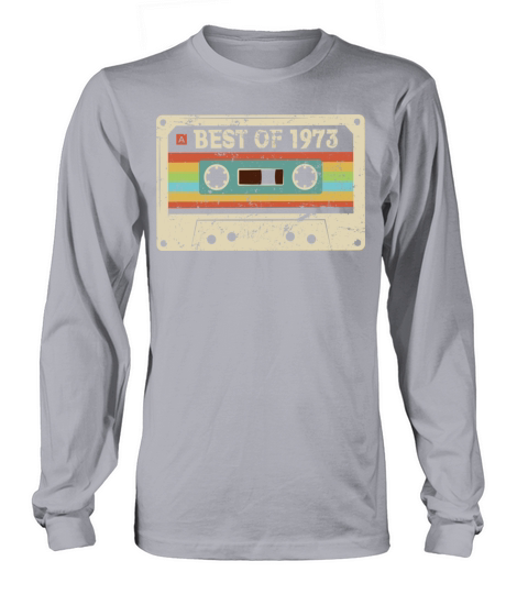 Best of 1973 Vintage Cassette 50th Birthday Gift Long sleeved Unisex