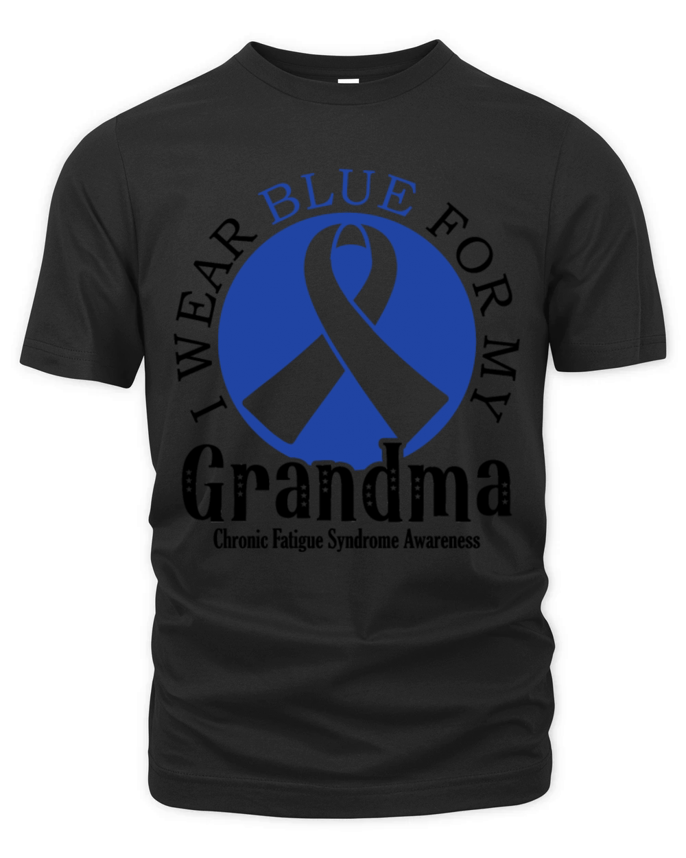 I Wear Blue For My Grandma Chronic Fatigue Organic Unisex T-shirt