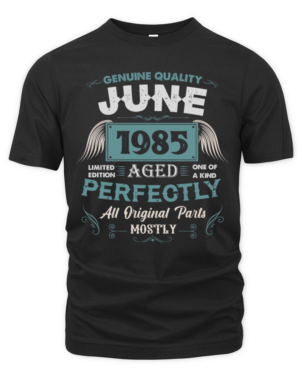 June 1985 Vintage Birthday Present Organic Unisex T-shirt