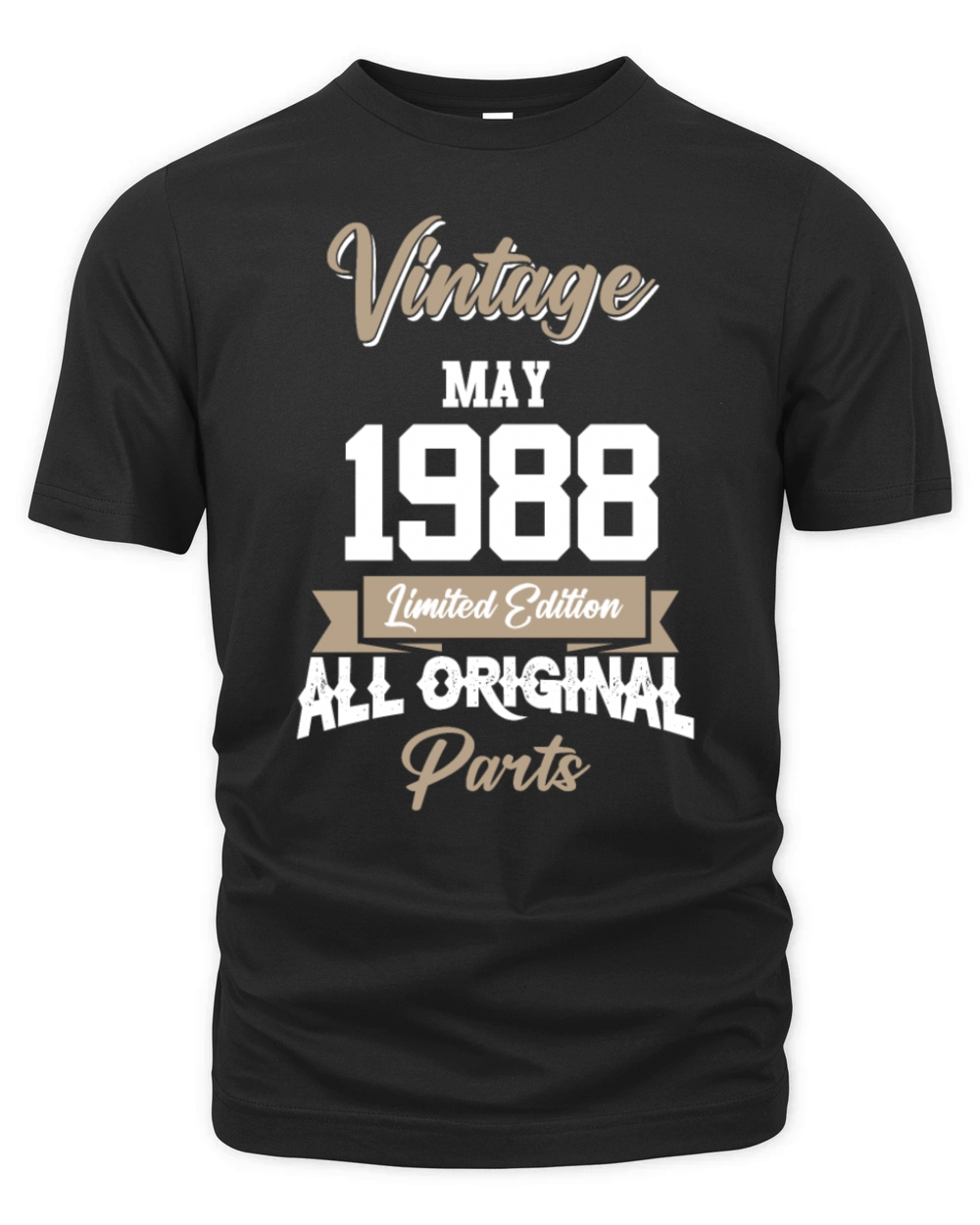 May 1988 Vintage Birthday Present Organic Unisex T-shirt