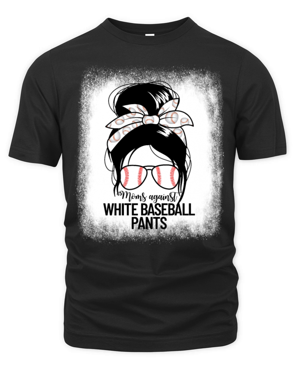 Moms Against White Baseball Pants Moms Baseballba Organic Unisex T-shirt