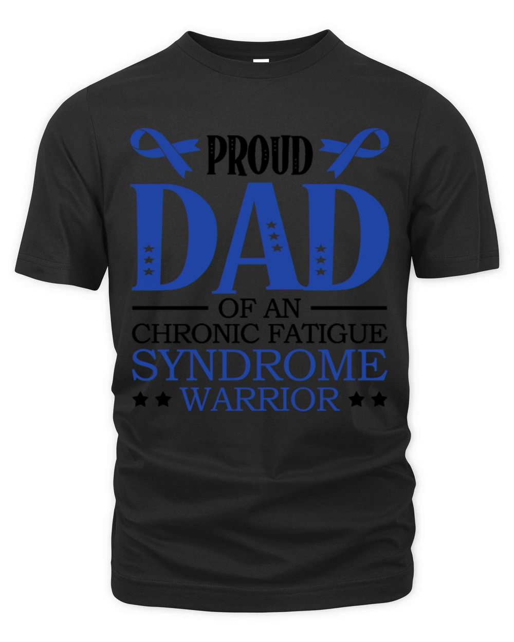 Proud Dad Of An Chronic Fatigue Syndrome Warrior Organic Unisex T-shirt