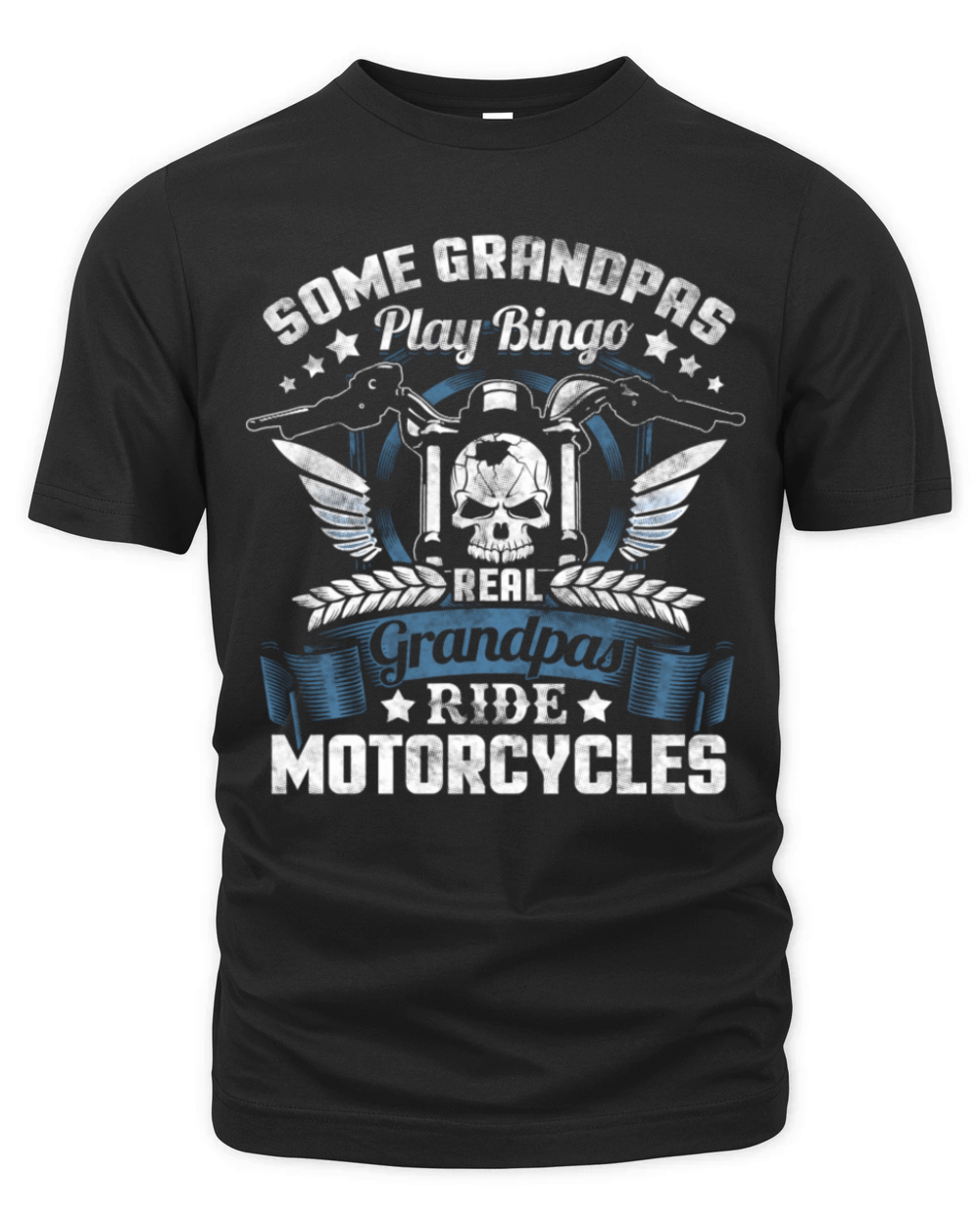 Real Grandpa Motorcycle Biker Organic Unisex T-shirt