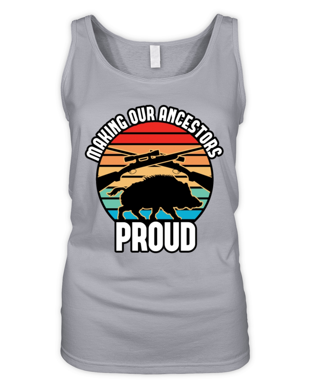 Boar Hunting - Making Our Ancestors Proud Organic Women's Tank Top