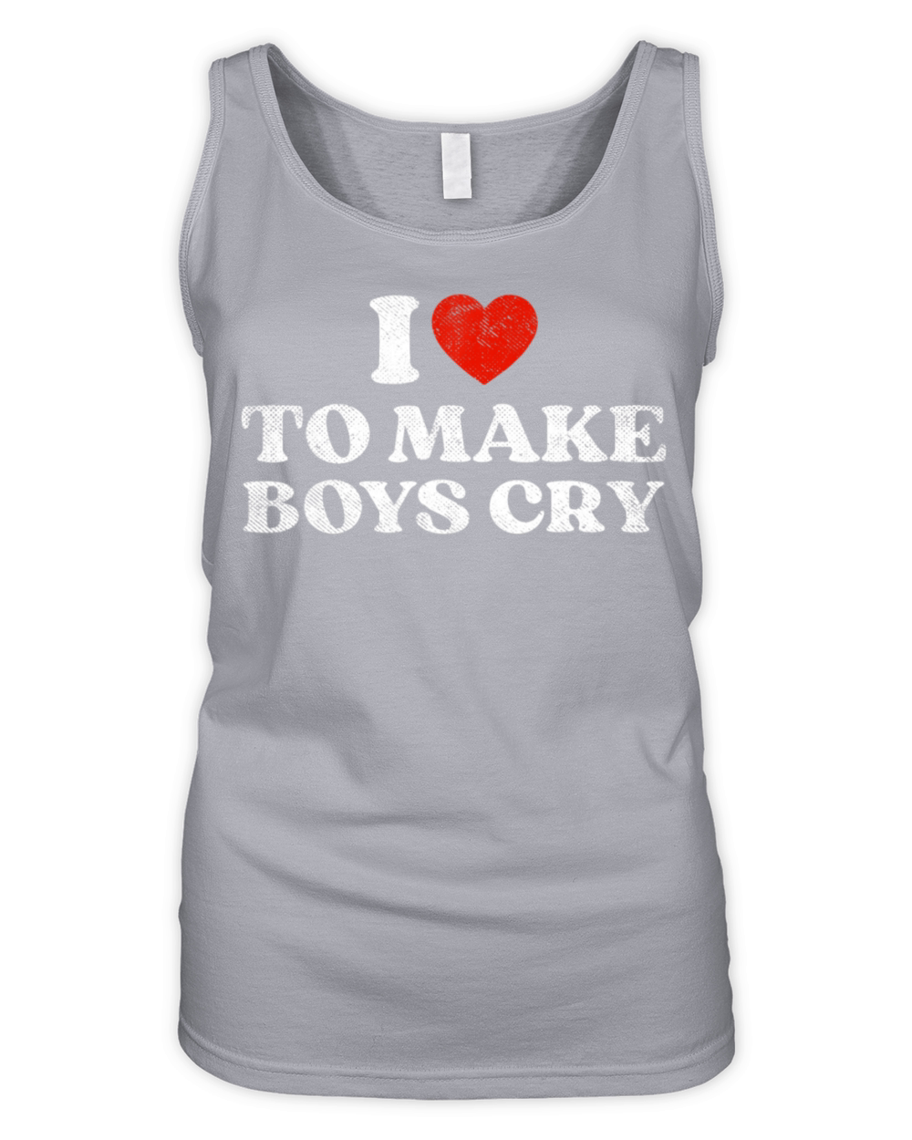 I Love To Make Boys Cry Girls Women Cute Heart Organic Women's Tank Top