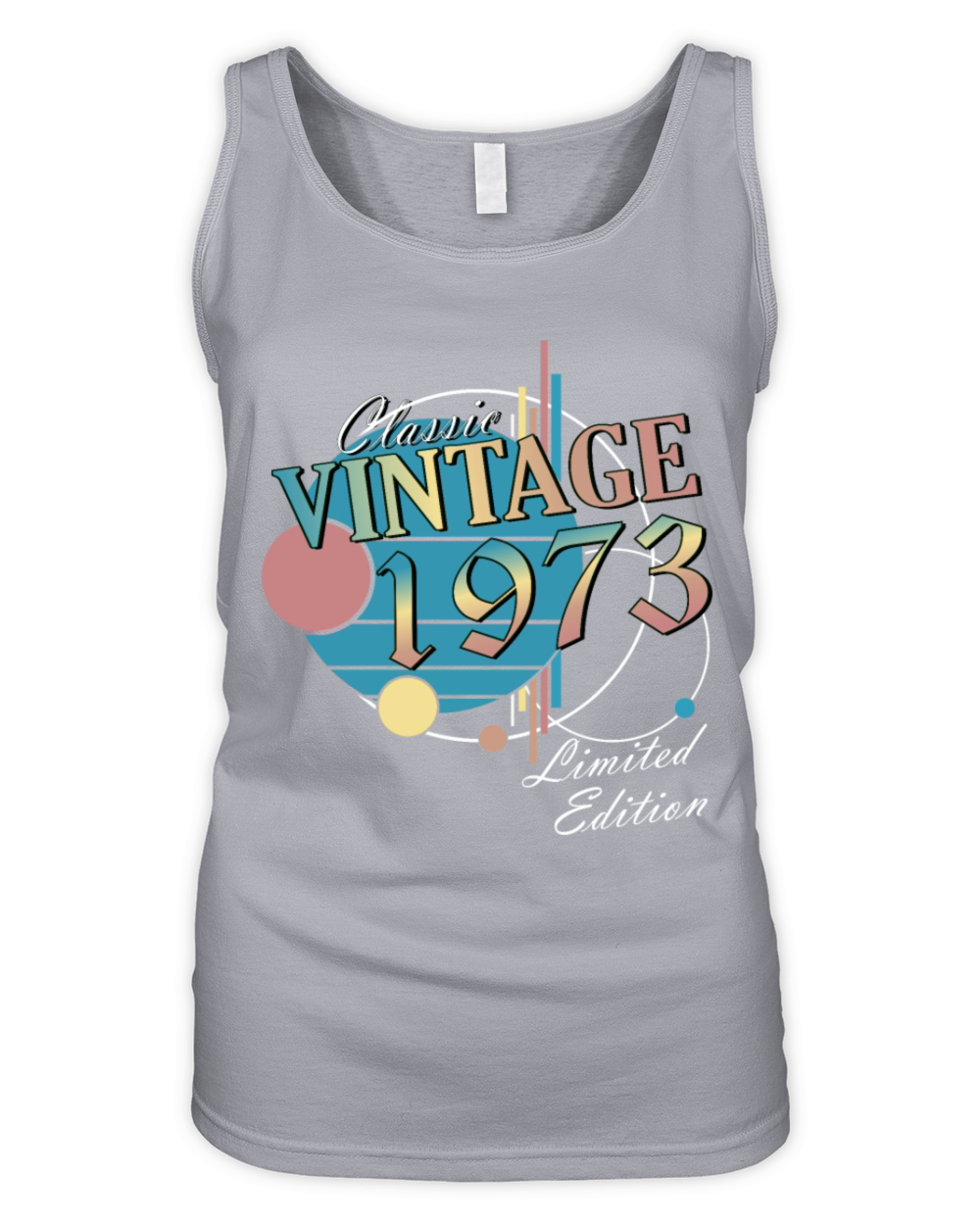 Vintage 1973 vintage birthday retro gift Organic Women's Tank Top