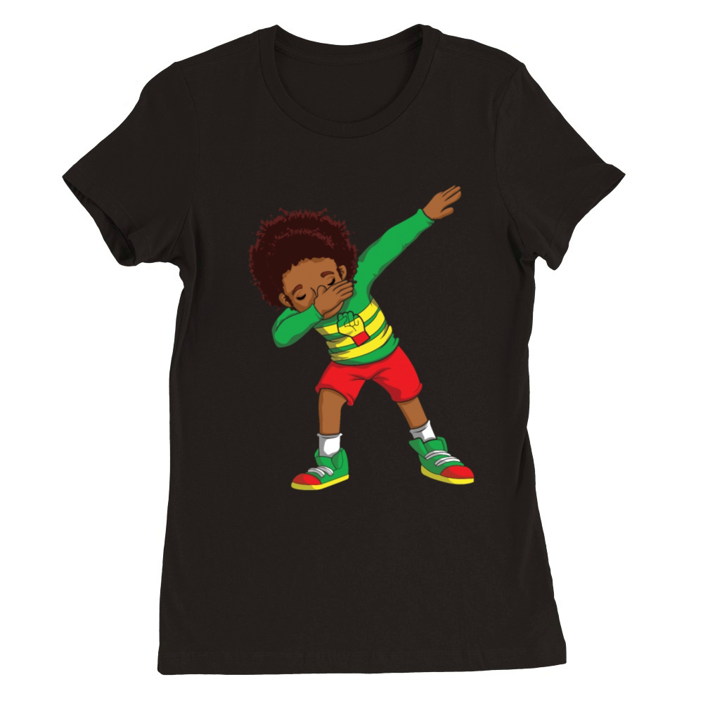 Kids Dab Celebrate Juneteenth Black History Premium Womens Crewneck T-shirt