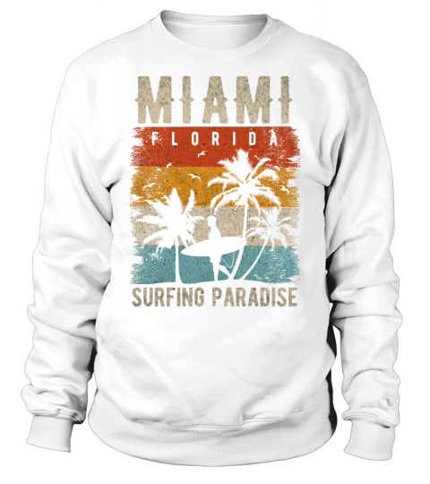 80s Miami Vintage Shirt Retro Miami Beach Sweatshirt Unisex