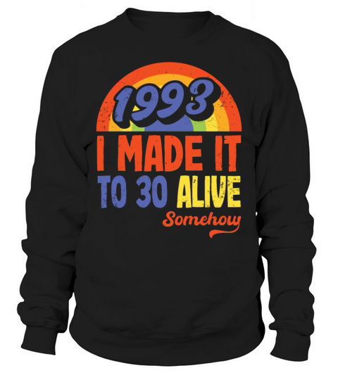 Funny Vintage Retro 1993 30th Birthday Gift Idea Sweatshirt Unisex