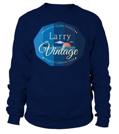 Larry First Name Vintage Blue Sweatshirt Unisex