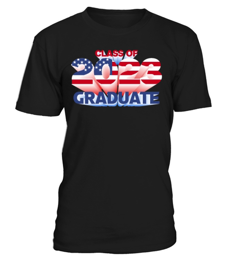 US American Flag 2023 Graduate Patriotic Graduatio T-Shirt Unisex