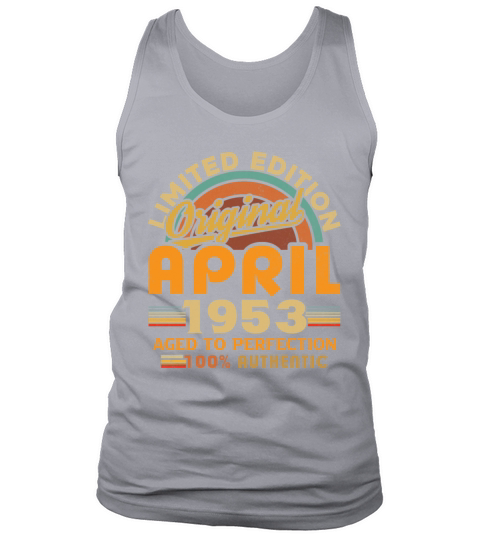 1953 April Vintage Born in 1953 April Gift Tank Top Unisex