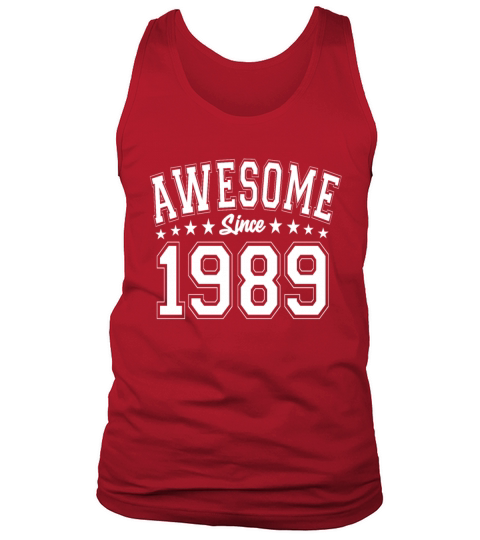 Awesome Since 1989 Birthday 1989 Vintage 1989 Tank Top Unisex