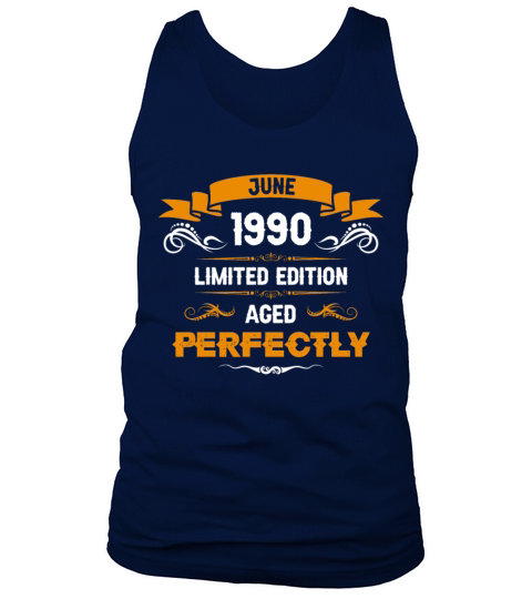 June 1990 Vintage Birthday Present Tank Top Unisex