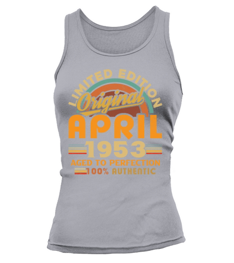 1953 April Vintage Born in 1953 April Gift Tank top Woman