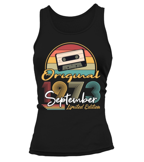 50th birthday september 1973 original 1973 Tank top Woman