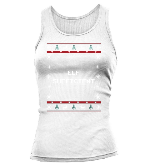 Elf Sufficient Christmas Introvert Xmas Antisocial Tank top Woman