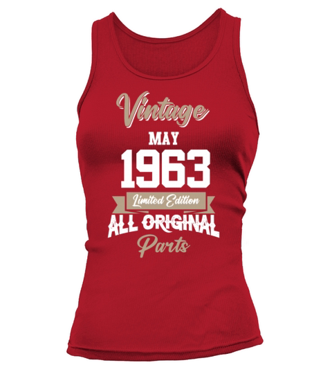 May 1963 Vintage Birthday Present Tank top Woman