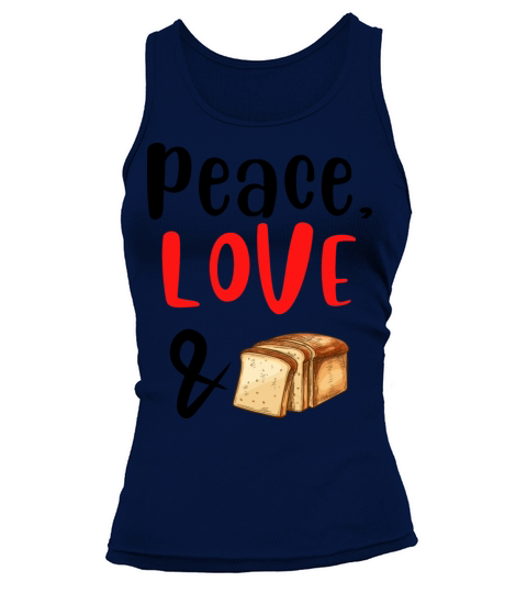 Peace Love and Bread Tank top Woman