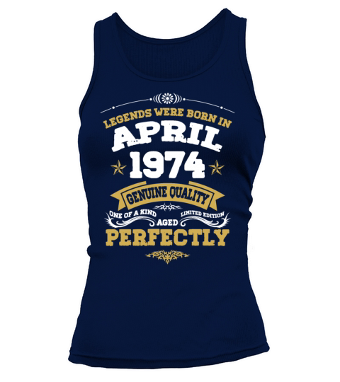 Vintage Aged To Perfection April 1974 Tank top Woman